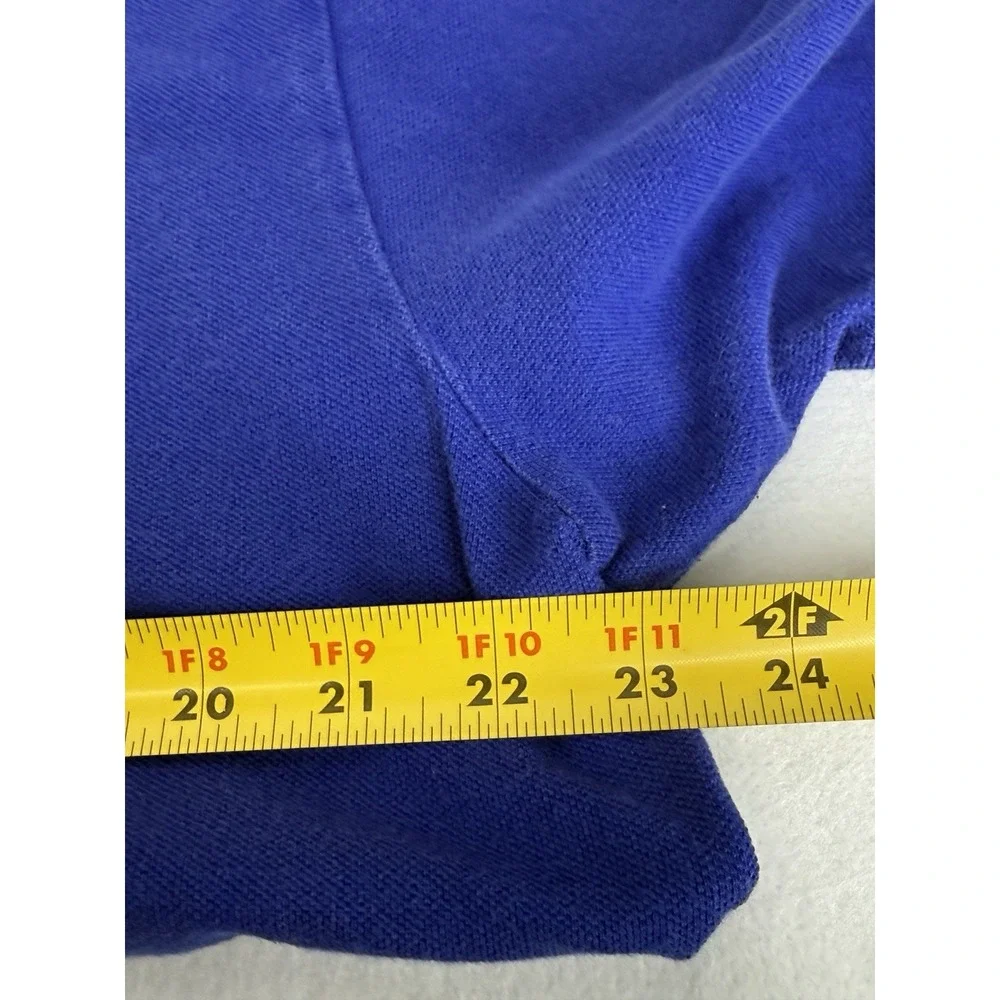 Vintage Polo Ralph Lauren Men's Blue 100% Cotton‎ Short Sleeve Polo Size XL